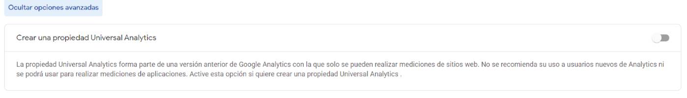 Opciones Avanzadas Analytics Blog Modular