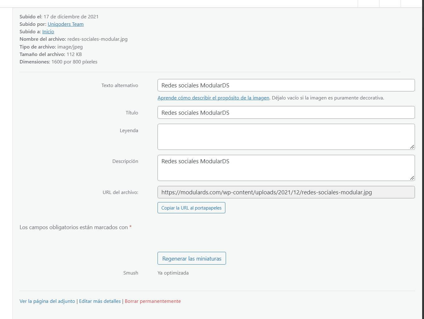 Optimización Imágenes Web