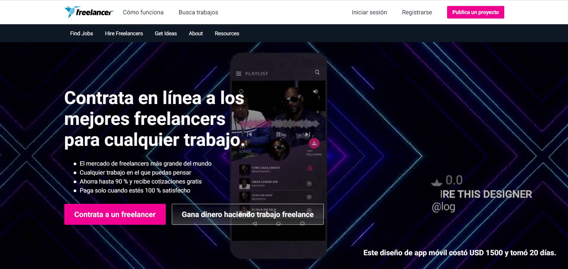 Freelancer Portales Freelance Diseñador Web