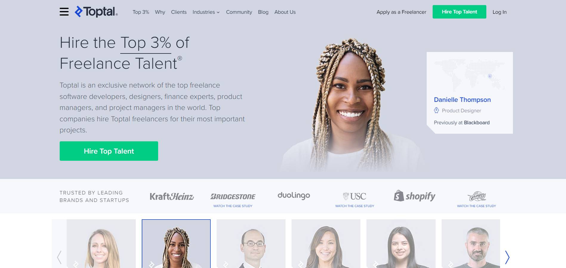 Toptal Portal Freelance Diseñadores Web