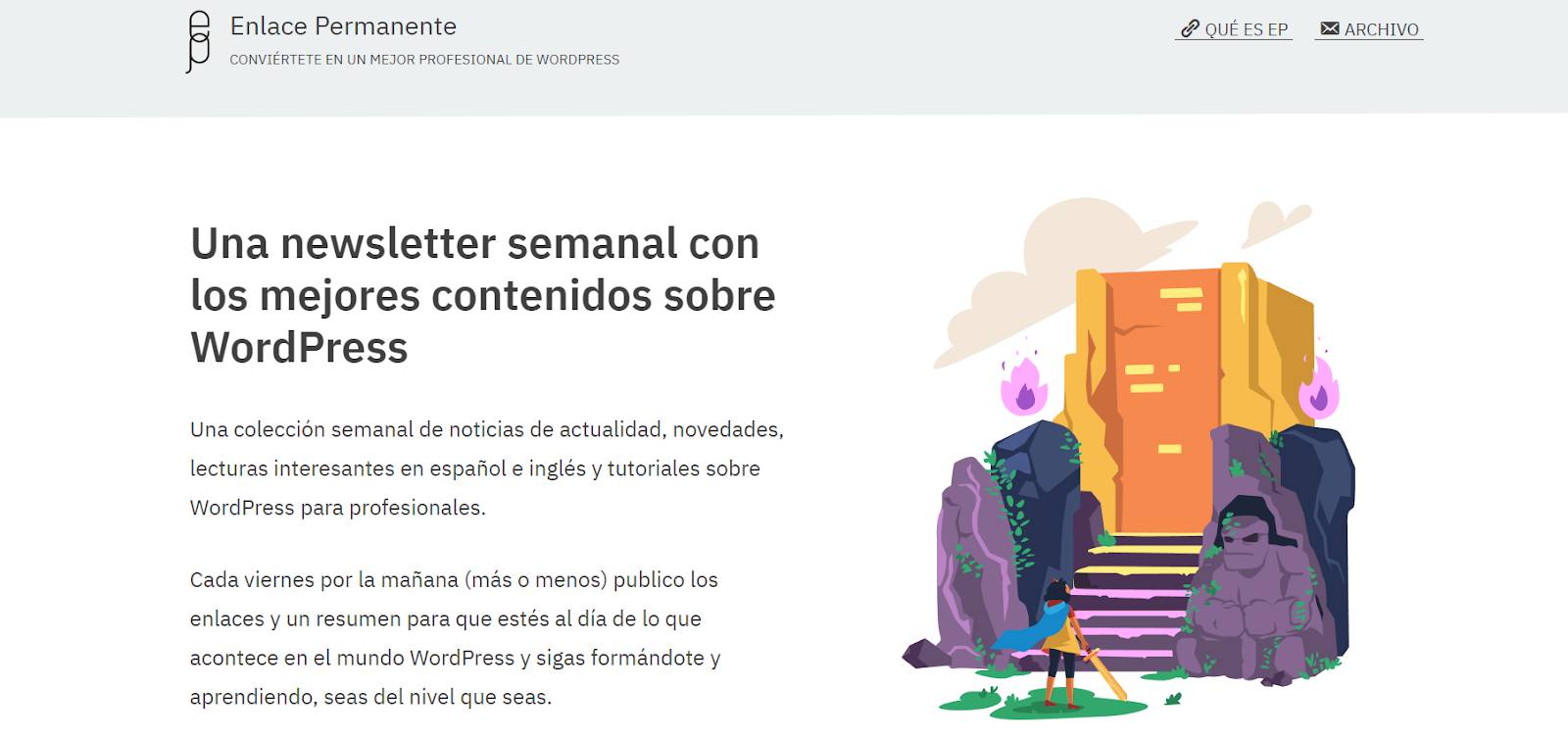 Enlace Permanente Newsletter WordPress Modular