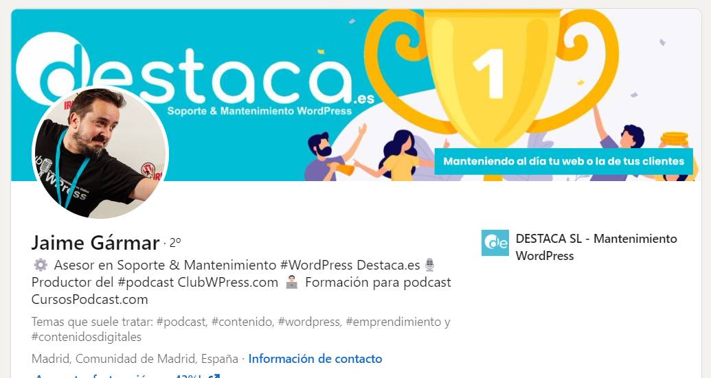 Jaime Garmar LinkedIn Web Designer