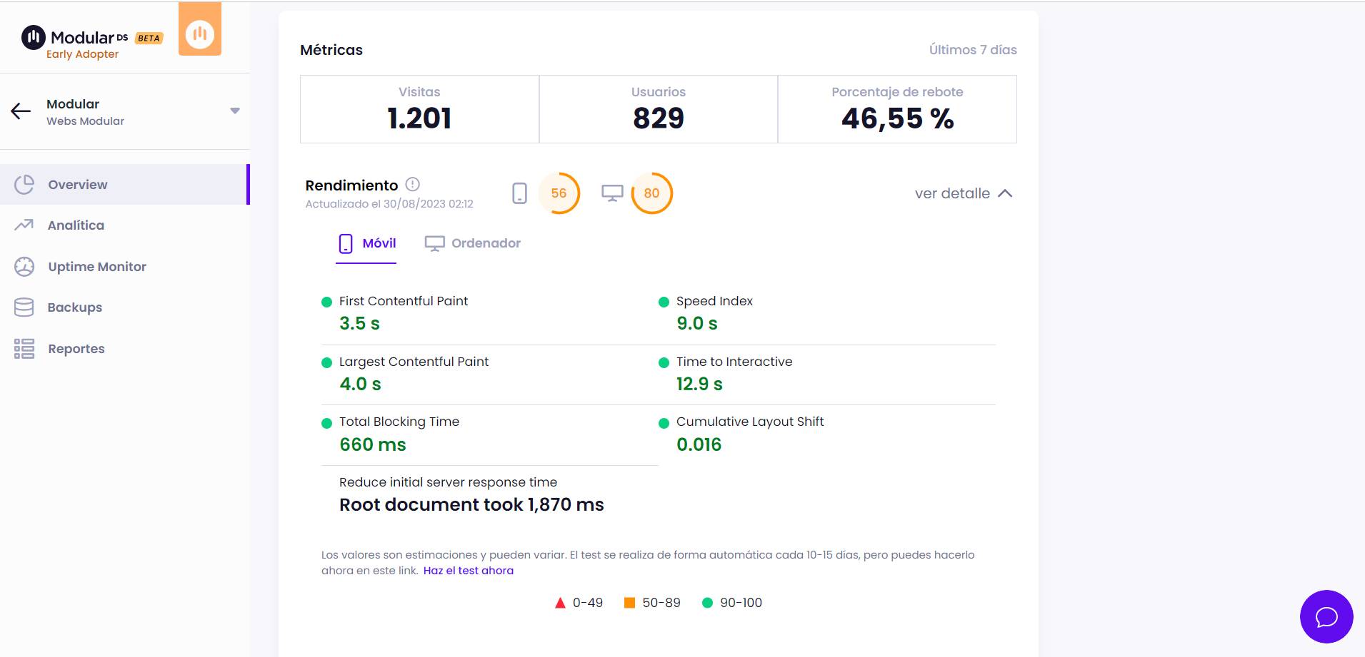 Modular Update June 2022_ Update CWV and early adopters