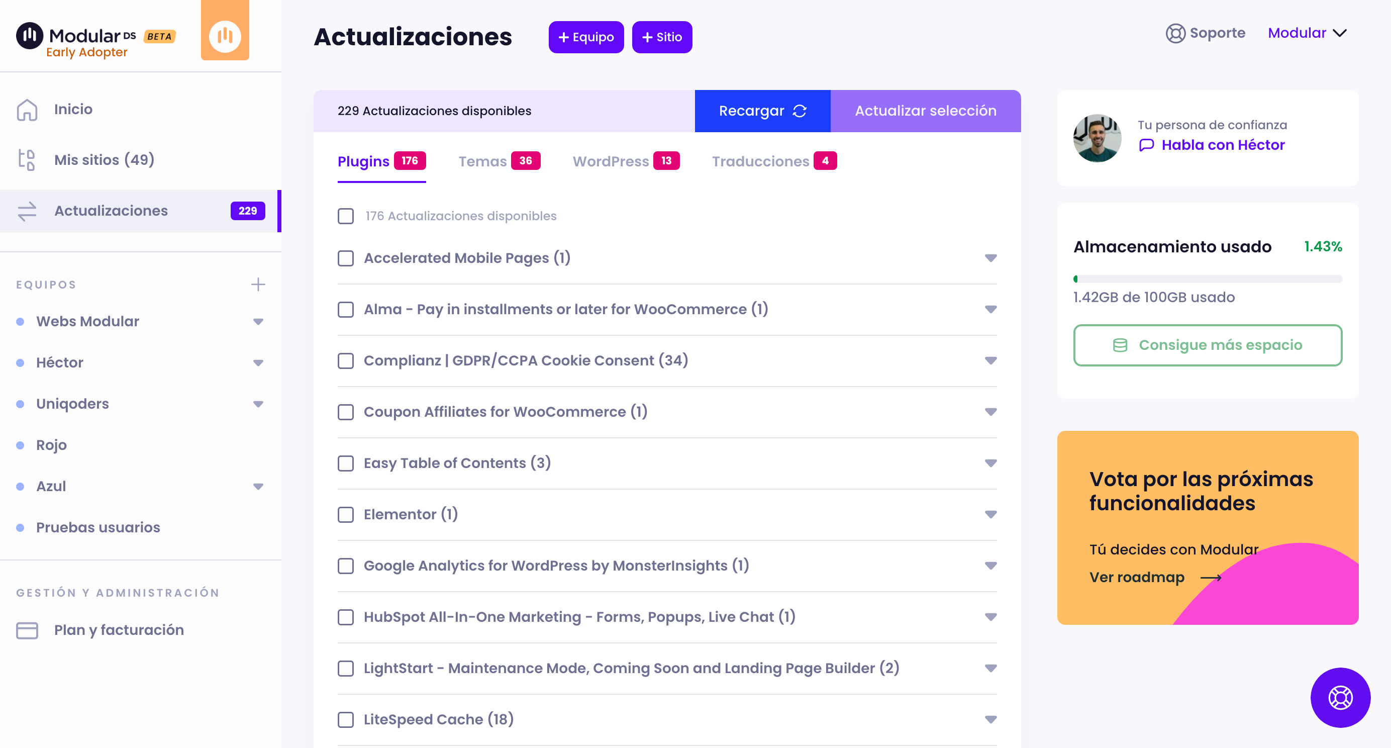modular actualizador global