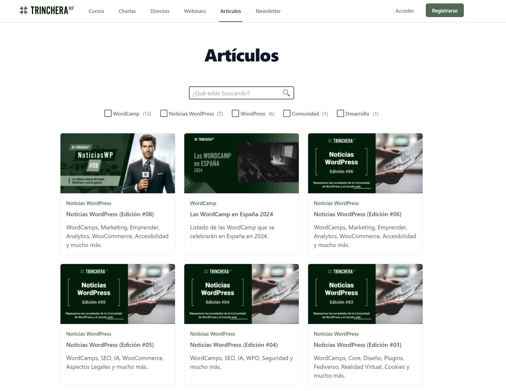 TrincheraWP Modular Mejores blogs Wordpress