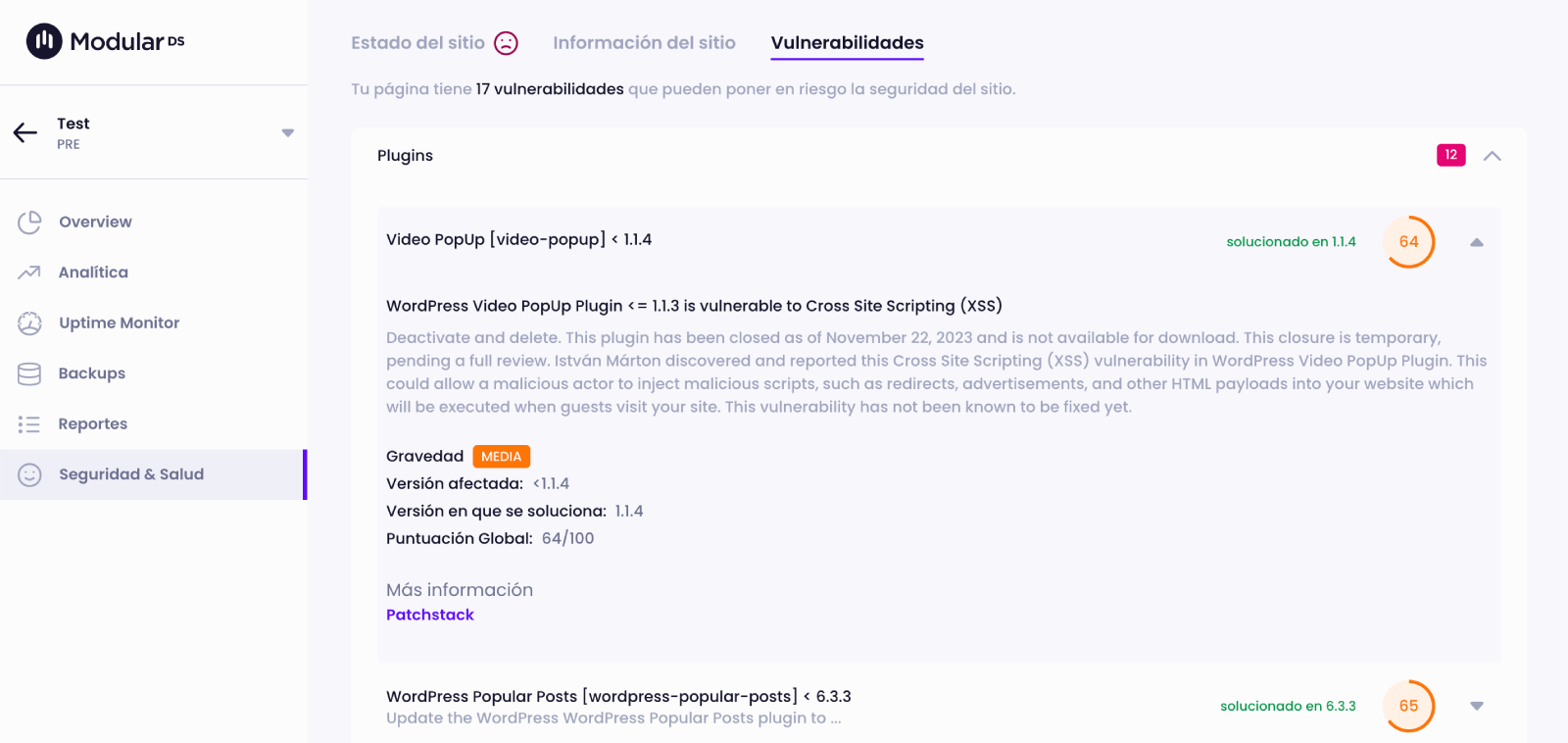 Plugins Themes Vulnerabilities