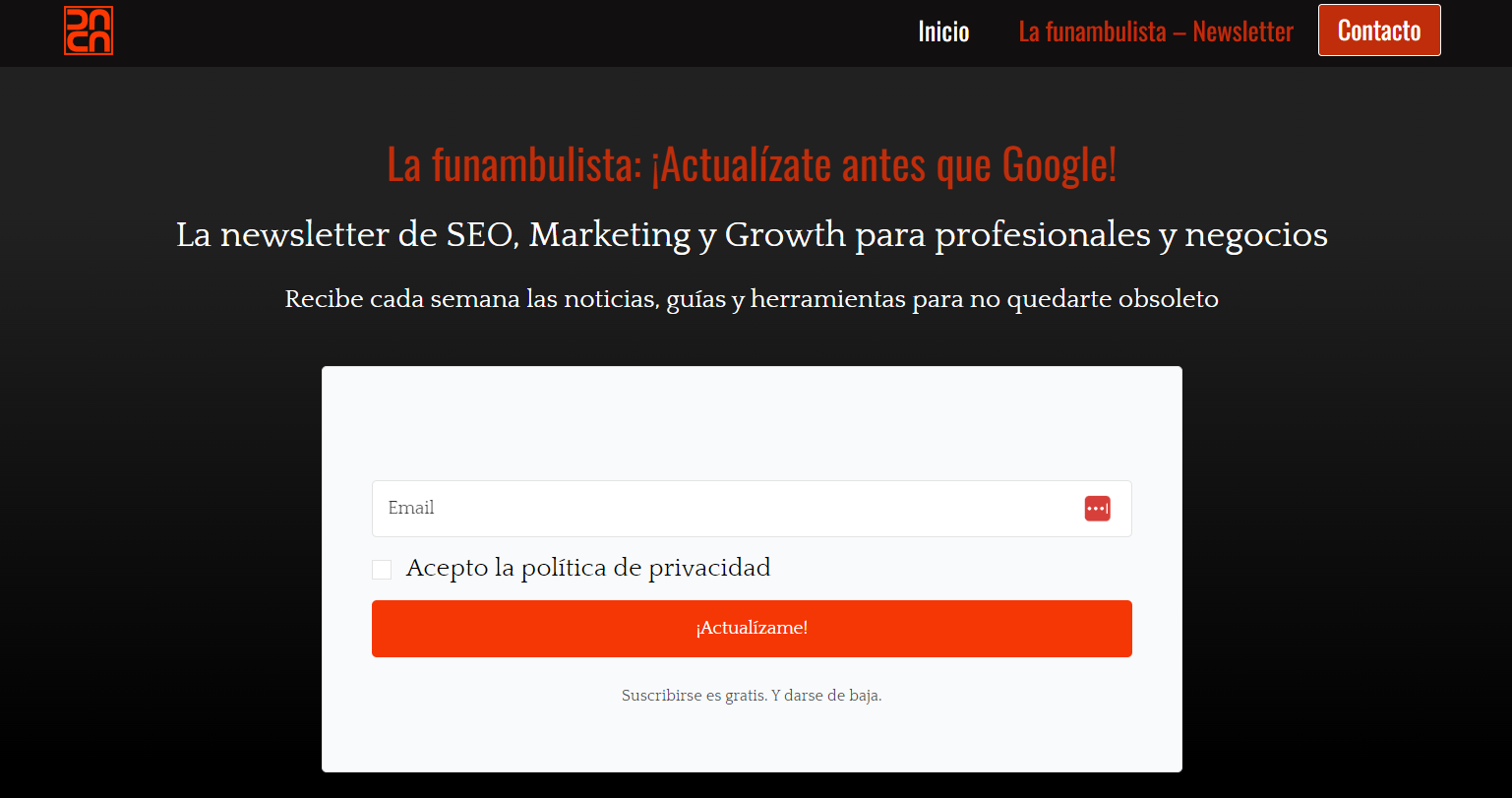 funambulista mejores newsletters seo espanol