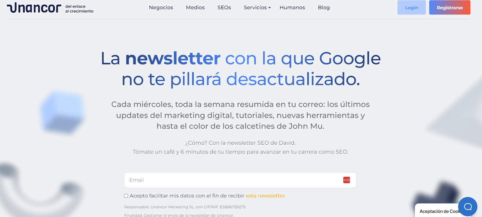 unancor mejores newsletter seo espanol