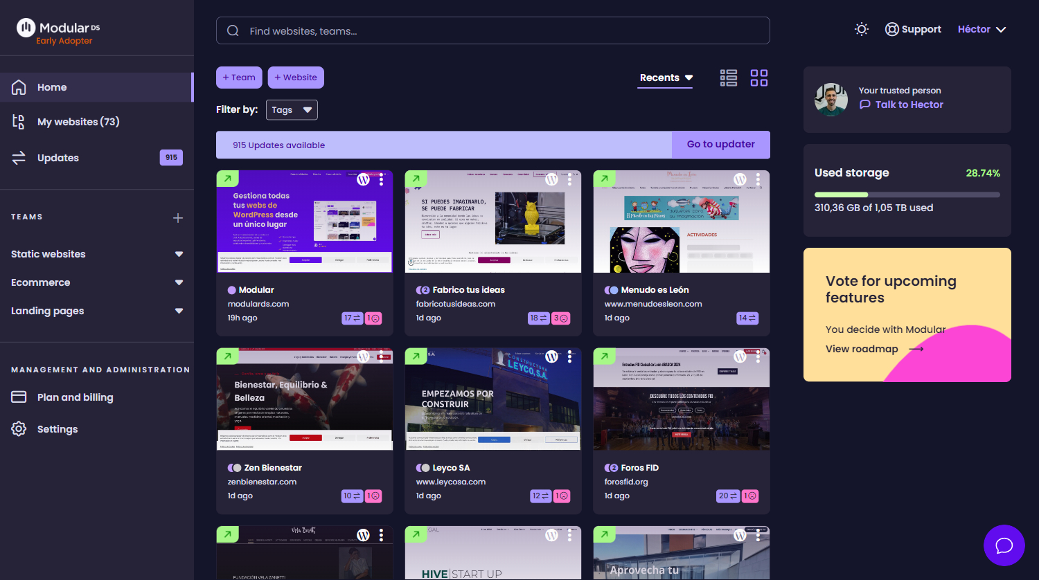 Dark Mode Modular DS