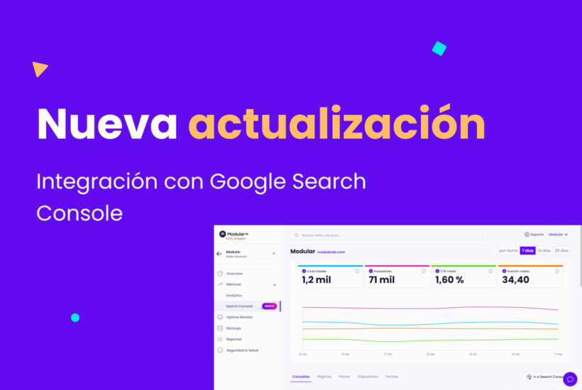 Nueva actualización Modular Abril 2024 GSC