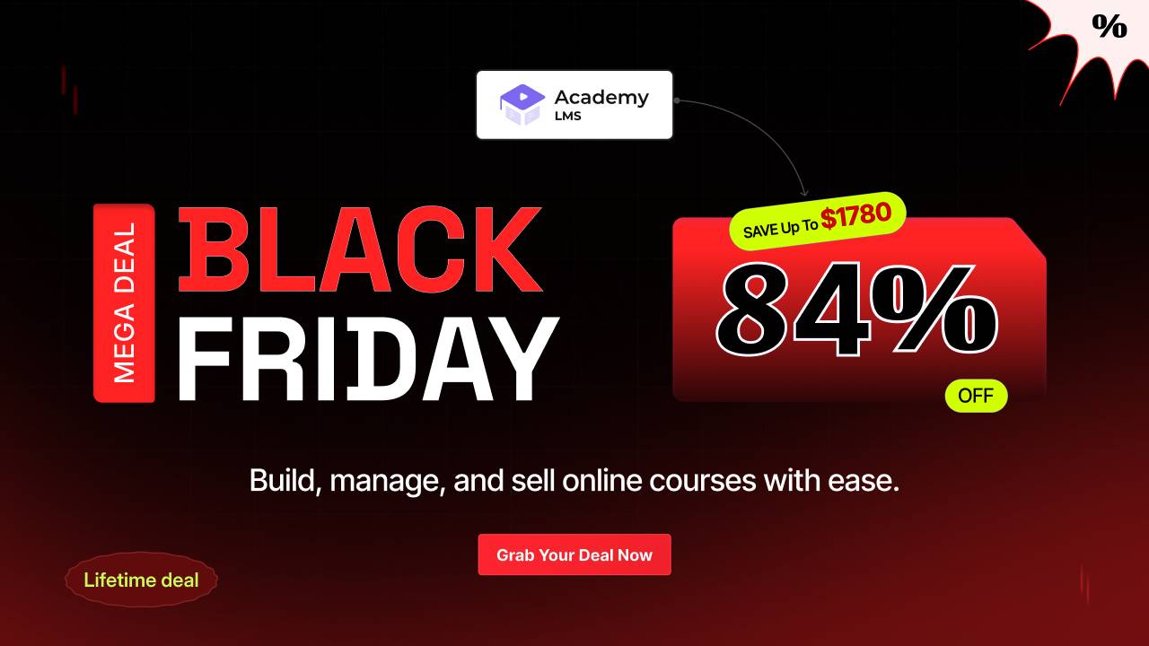 Academy LMS Black Friday Deals Banner Black Friday Modular DS