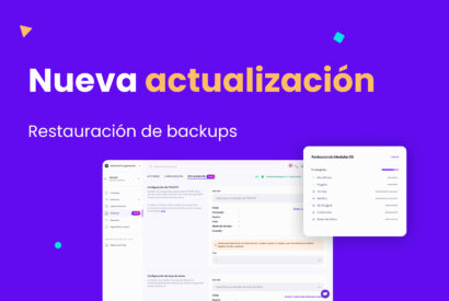 Nueva actualización restauracion backups Modular DS