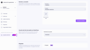 Selector usuario WordPress