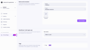 WordPress user selector