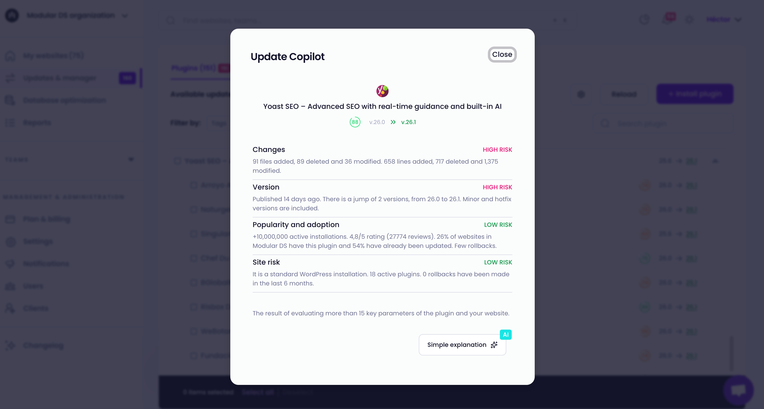 update copilot modular ds